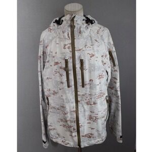 Forloh Hunting Jacket Medium White Snow Camo RECCO Shell Mens Allclima